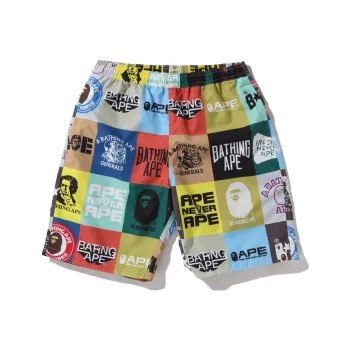 A BATHING APE Classic Logo Beach Shorts