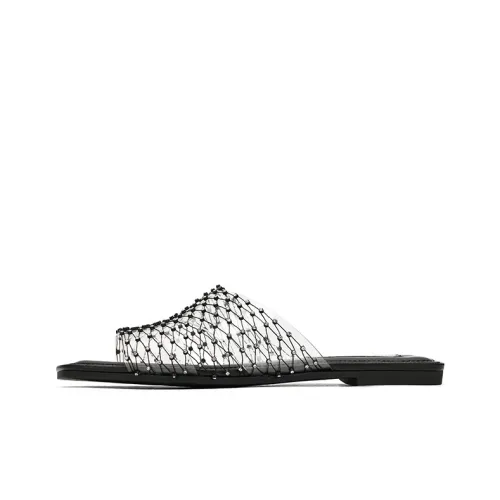 73Hours Slide Slippers Women's Black/Light Gold