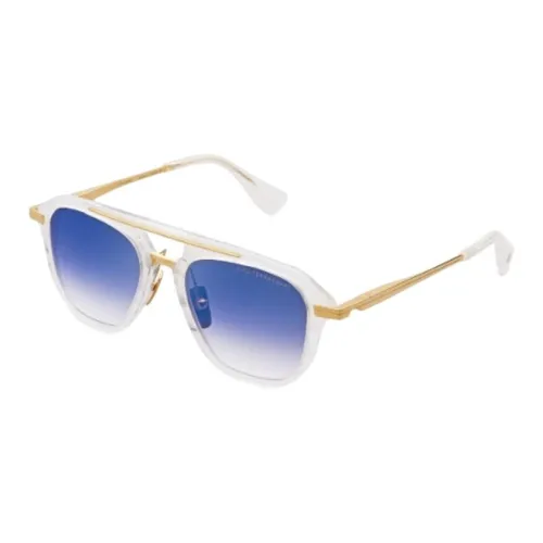 DITA Titanium Aviator Sunglasses Unisex White