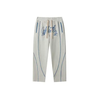 JEFF HAMILTON Knitted Sports Pants Unisex Gray