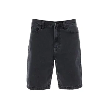 Carhartt WIP Logo detail Denim Shorts