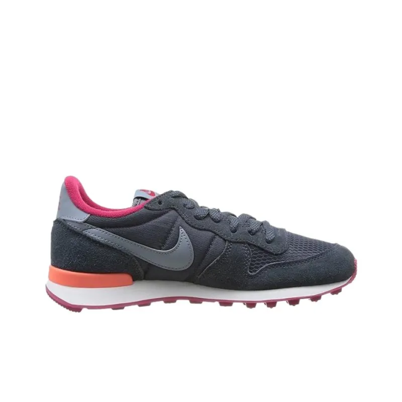 Nike Internationalist Anti Slip Wear Resistant Low Top Running Shoes Women's Gray Red-1