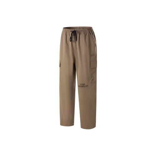 NBA Casual Pants Unisex Camel White