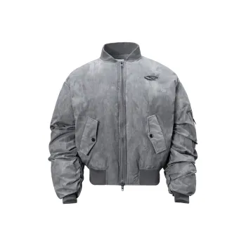 MAXDSTR Puffer Jacket Unisex Gray