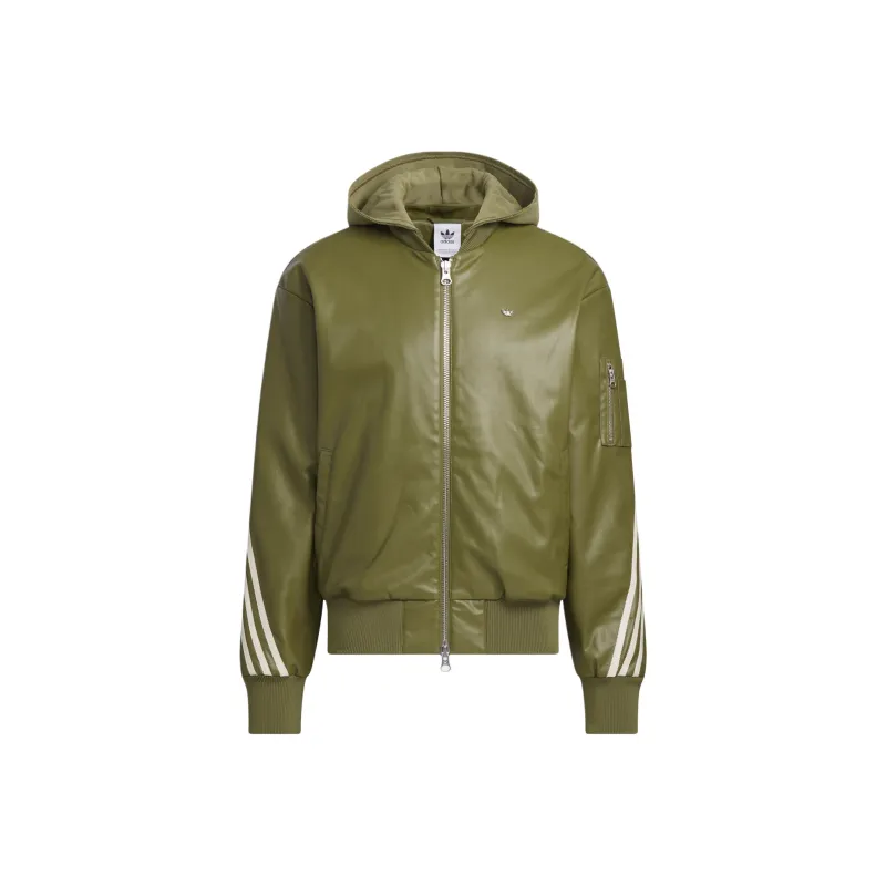 Adidas Originals FW24 Jackets Coats Men's Dark Olive Green-0