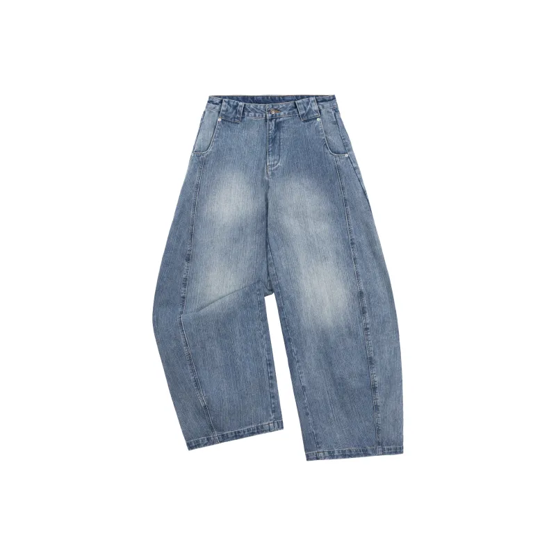 HEIYIXIANSHENG Jeans Men's Vintage Blue-0