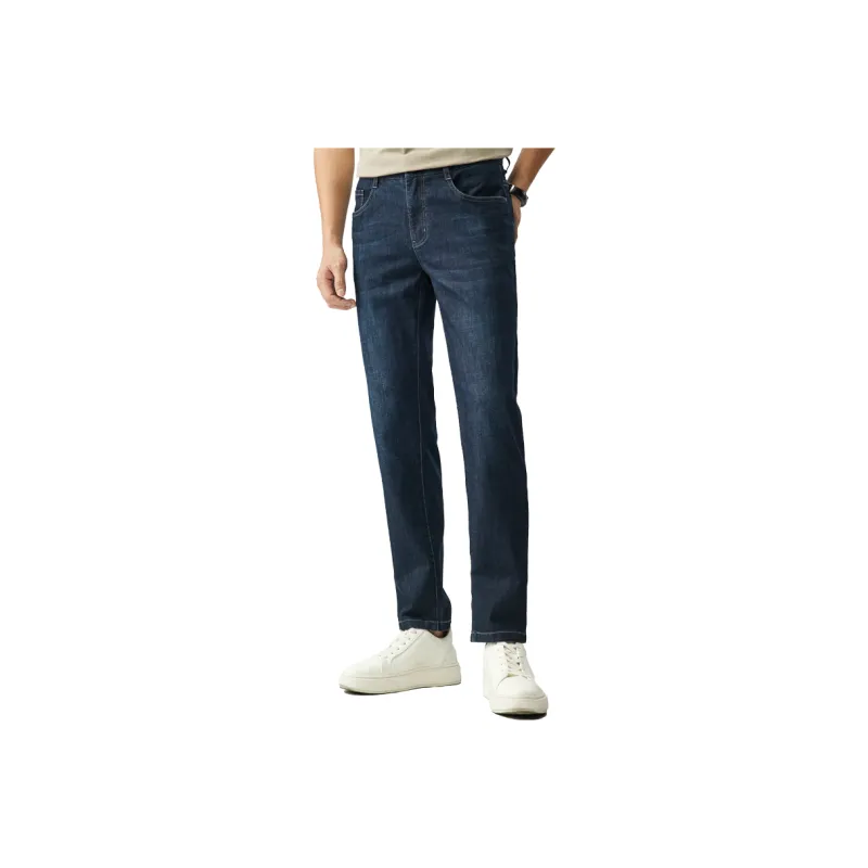Red bean Jeans Men Blue-0