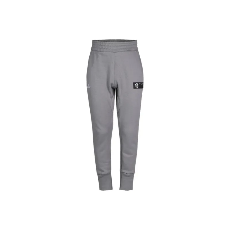 Adidas ROSE Knitted Sports Pants Men's Gray-0