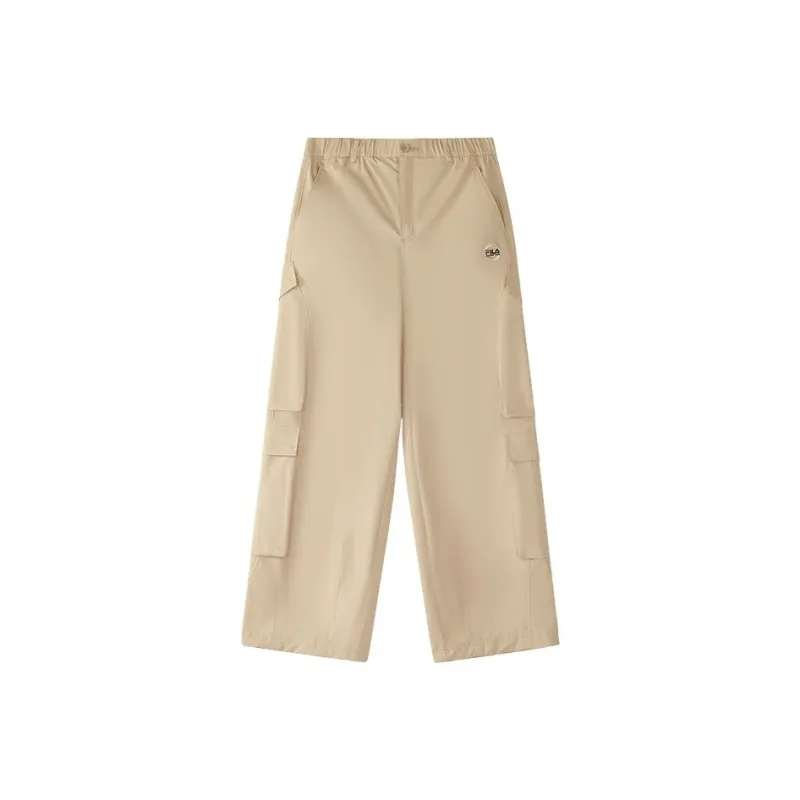FILA FUSION x ROUND TWO SS25 Cargo Pants Men's Autumn Reed Coffee BG-0