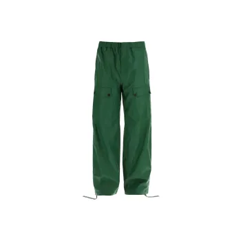 Ferragamo Wide leg Linen Cargo Trousers