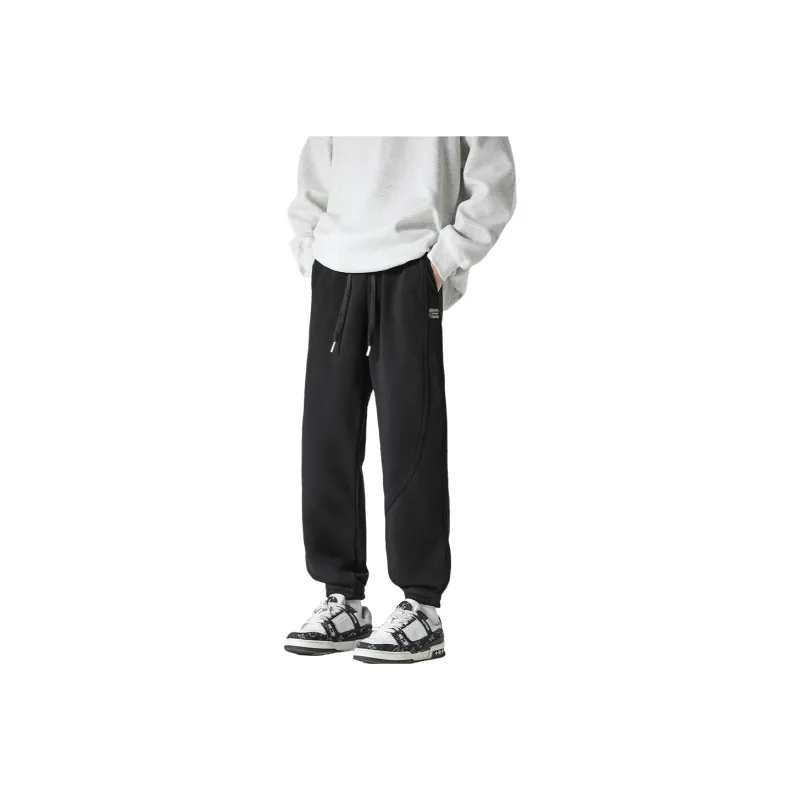 FASTFISH Casual Pants Unisex Light Gray-5
