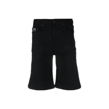 VERSACE JEANS COUTURE Denim Shorts Men Black