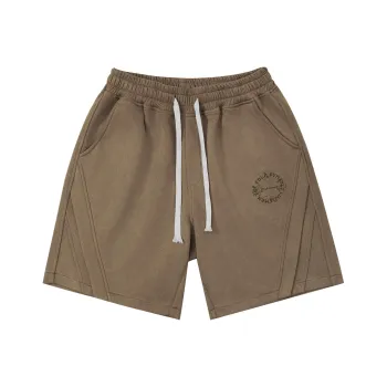 LUJIAMEN Casual Shorts Unisex Khaki