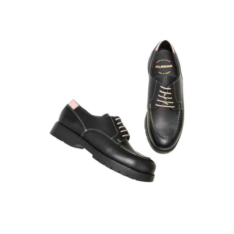 KLEMAN CLEON MANUFACTURE FRODAN B24 Low Top Casual Shoes Unisex Black-4