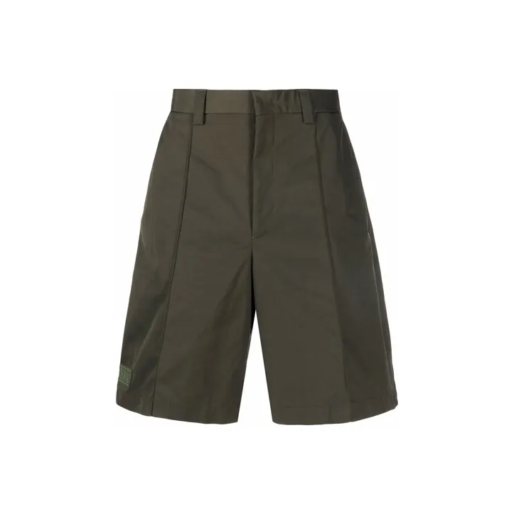 Valentino Logo Patch Bermuda Shorts-0