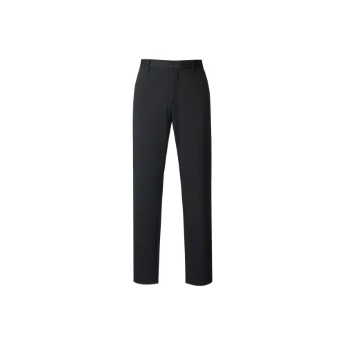 HLA Casual Pants Men Navy Blue Pattern V7