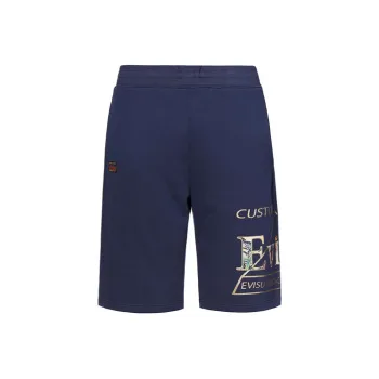 EVISU Casual Shorts Men Dark Blue