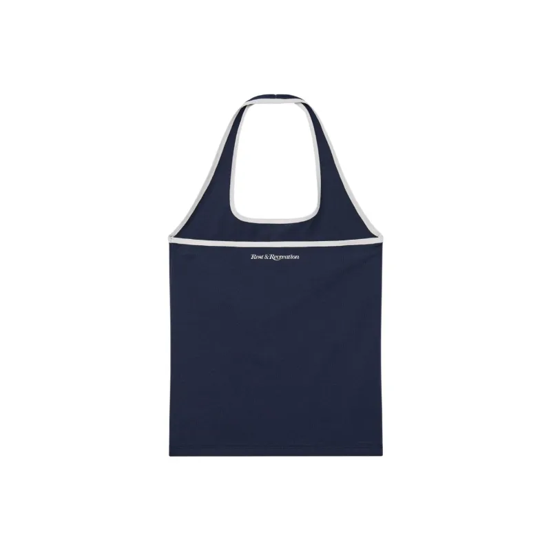Rest&Recreation SS25 HALTER NECK SLEEVELESS Camisole Women's Marine Blue-1
