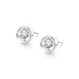 999 Fine Silver-Mobius Stud Earrings