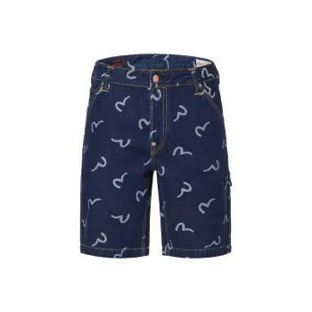 EVISU Denim Shorts Men's Denim Blue