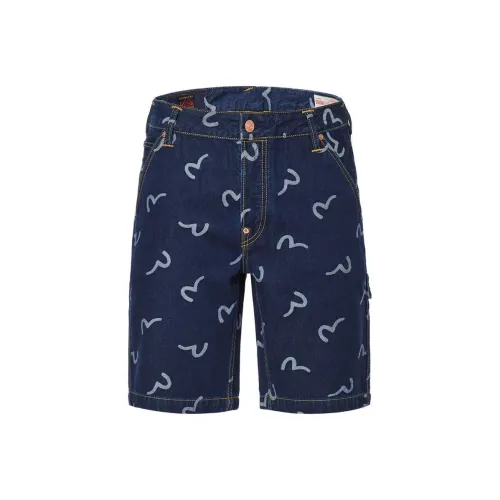 EVISU Denim Shorts Men's Denim Blue