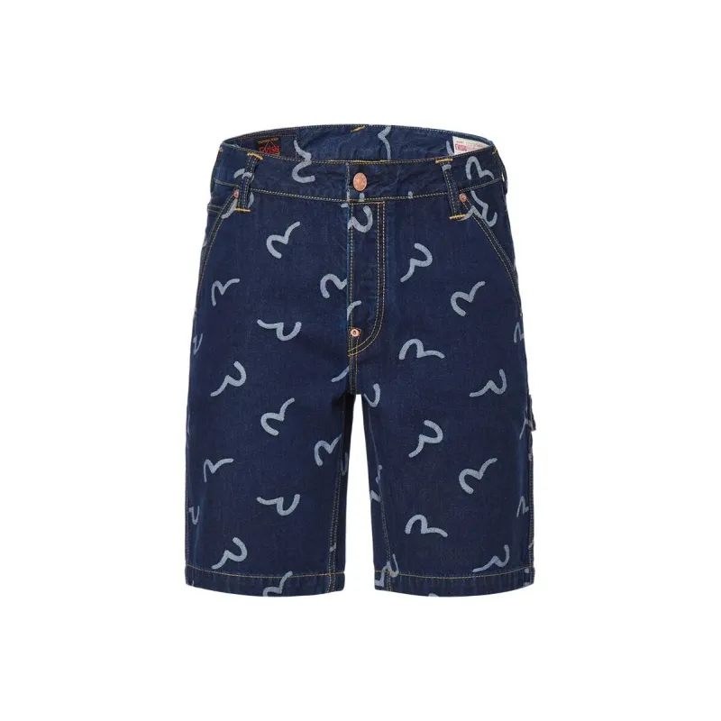 EVISU Denim Shorts Men's Denim Blue-0