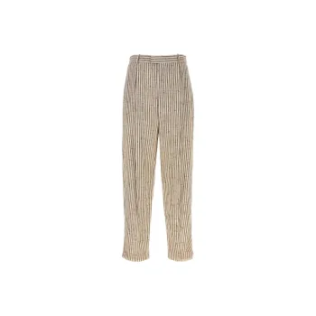 Bottega Veneta Striped Straight Leg Trousers