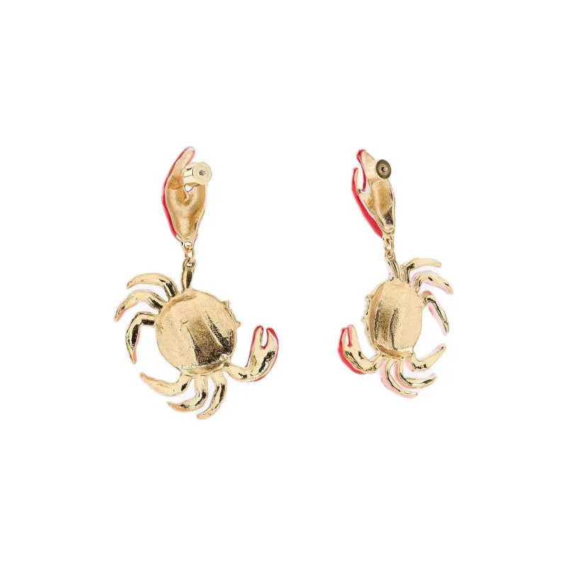 ZARA Metal Earrings Women's Pink-1