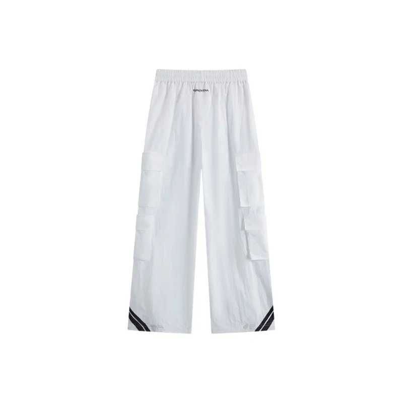 Kappa ACF Fiorentina Cargo Pants Women's Korean White-1
