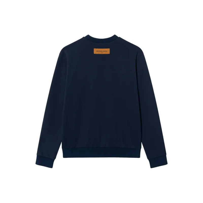 LOUIS VUITTON Lv Stitch Print Embroidered Sweatshirt-1
