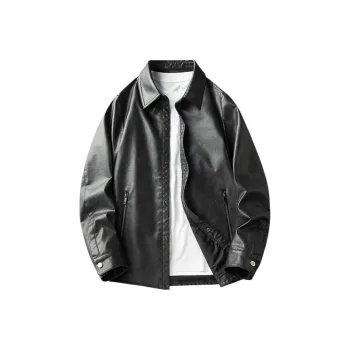 PIERRE CARDIN Leather Jacket Unisex