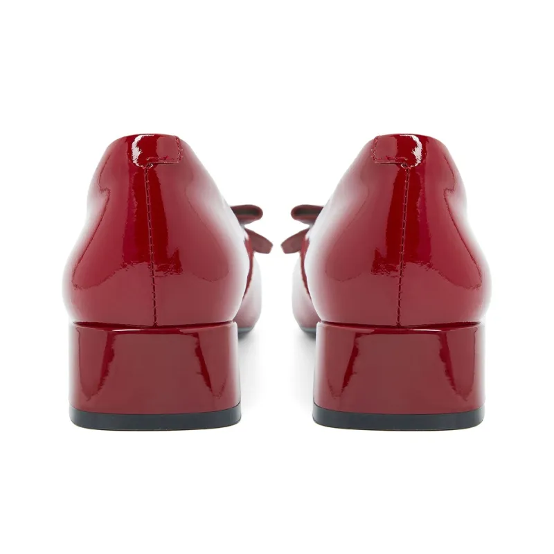COMELY High Heels Women's Bordeaux Red, Cream White-4