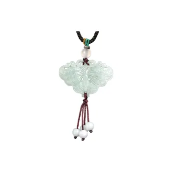 Cuiya Golden Building Glutinous Jade Jadeite Necklaces Women's