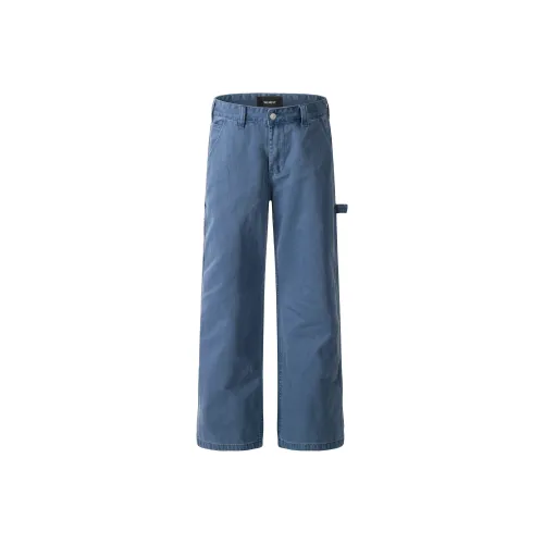 WLNEXT Trendy Advanced Stretchable Work Pants Jeans Unisex Blue
