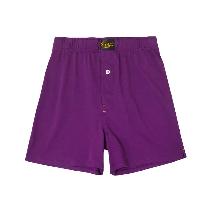 Drew House Letter Logo Series Casual Shorts Unisex Purple-0