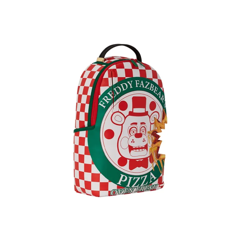 SPRAYGROUND X Five Nights At Freddy's Pizza Takeout DLXV Backpack Red/White/Green-2