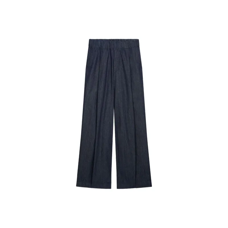 DRIES VAN NOTEN Wide Pleated Jeans-0