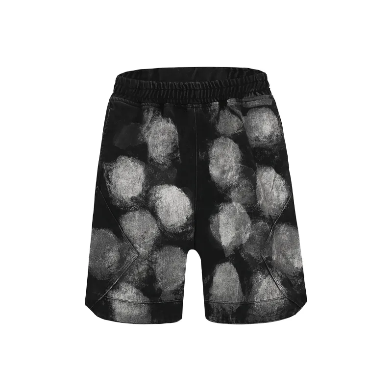 A11SLAVE Loose Fit Shorts Unisex Black Gray Color-0