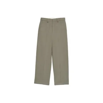 AMIPARIS Paris Straight Leg Pleat Detailed Trousers