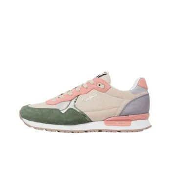 Pepe Jeans Low Top Casual Shoes Women's Pink Green