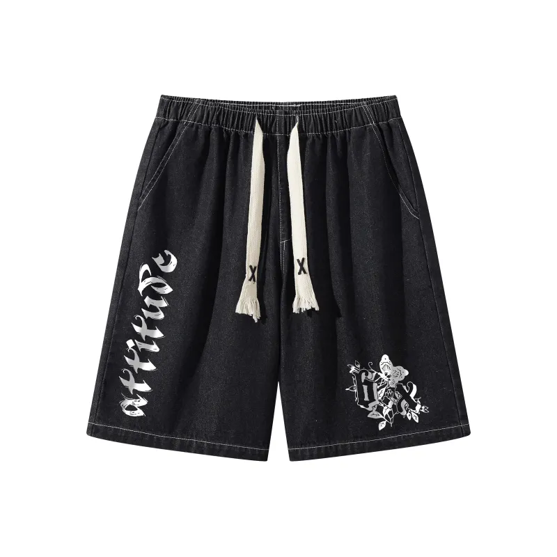 B.X Denim Shorts Unisex-0