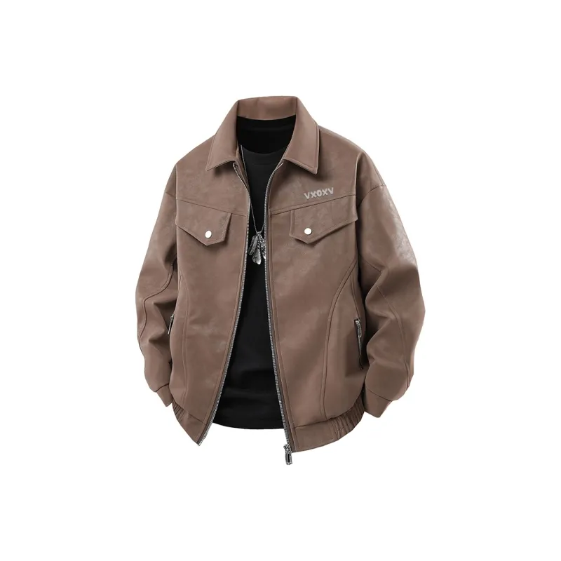 VXOXV Leather Jackets Unisex-4