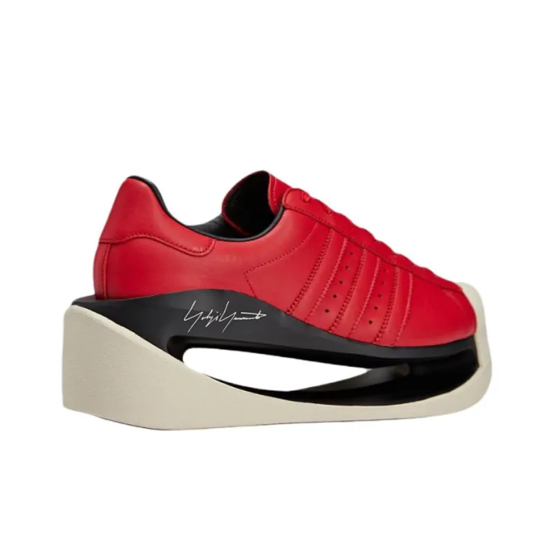 Y 3 SUPERSTAR Low Top Casual Shoes Unisex Red-1