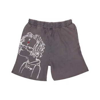 Revenge X Trippie Redd Collection Casual Shorts Unisex Gray
