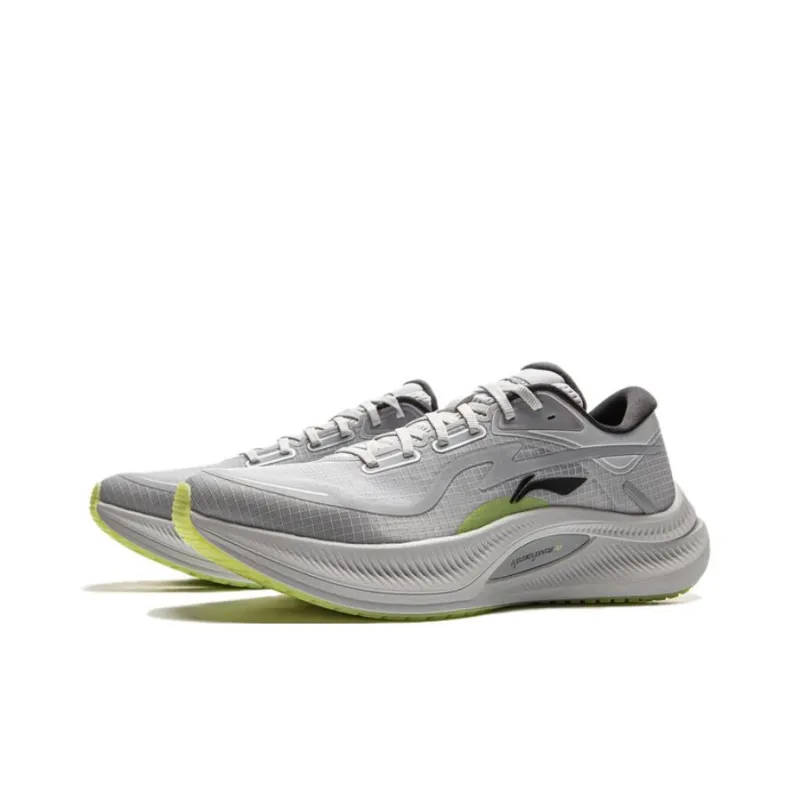 LiNing Yueying 4 Abrasion Resistant Slip Resistant Low Top Casual Running Shoes Men's Calm Gray-2