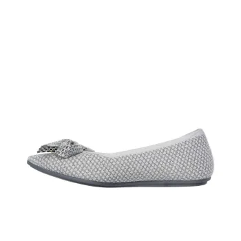 Skechers Cleo Point Shimmery Shine Low Top Casual Shoes Women's Silver