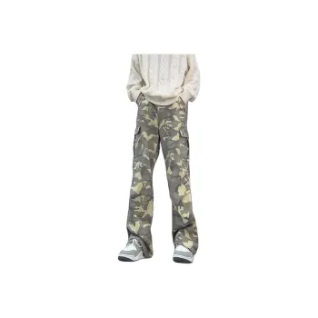 UPXIW Jeans Unisex Camouflage