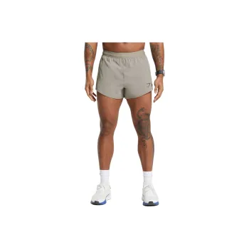 GYMSHARK APEX RUN 5' SHORTS Casual Shorts Men's Linen Brown