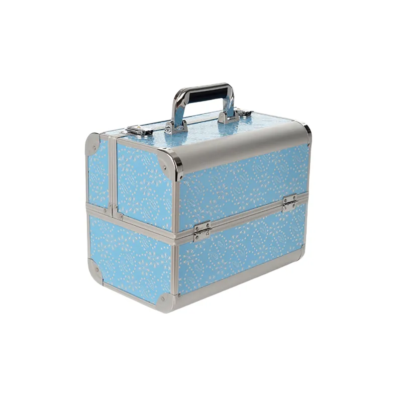 Sweet Pillow House Aluminum Alloy Double Layer Large Capacity Makeup Tool Case-2