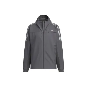 Adidas MUST HAVES FW24 SMALL LOGO Jackets Coats Men's Dark Gray